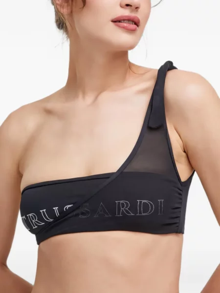 Top Trussardi cu un umăr gol negru