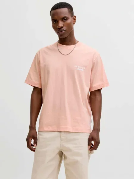 Футболка JACK & JONES персик