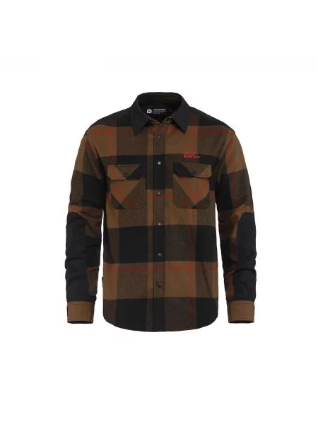 Риза Horsefeathers Prom Bike Shirt Coffee/ Red XL червено