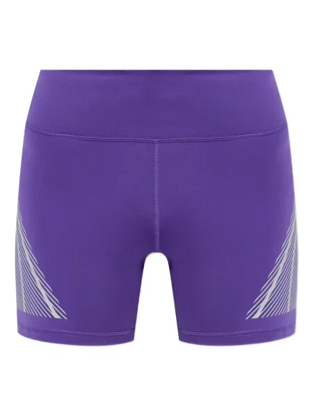 Pantaloni scurți de sport Adidas By Stella Mccartney cu dungi violet