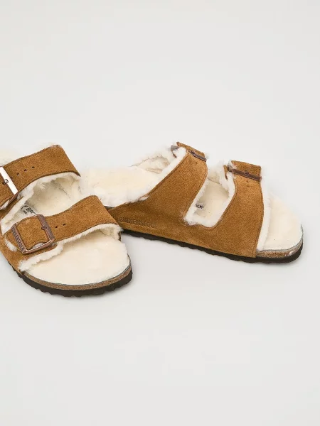 Șlapi Birkenstock Arizona Vl Sheepskin auriu