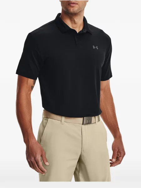 Krótka koszulka polo Under Armour czarna