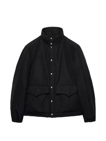 Pūkinė striukė Prada juoda