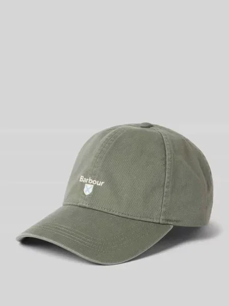 Czapka z daszkiem z czystej bawełny model CASCADE' Barbour zielona