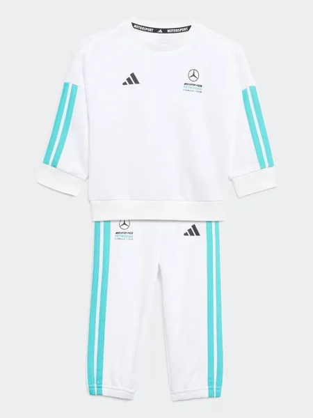 Adidas Performance Detská tepláková súprava MERCEDES biela