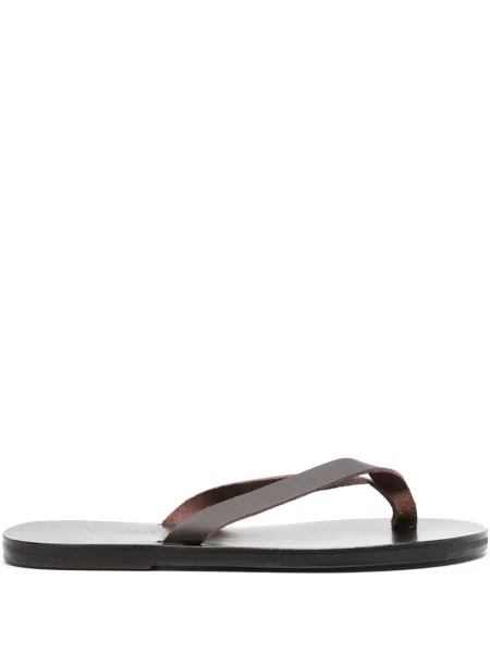 Sandale Ancient Greek Sandals din piele fără toc maro