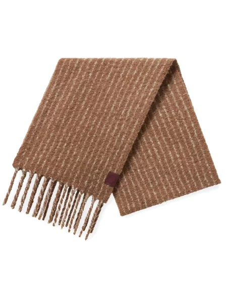 Fular Stella Mccartney cu dungi maro