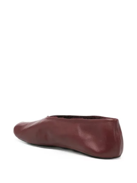 Balerini The Row din piele roșu