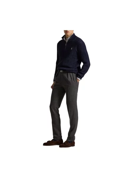 Dzianinowy sweter Polo Ralph Lauren niebieski