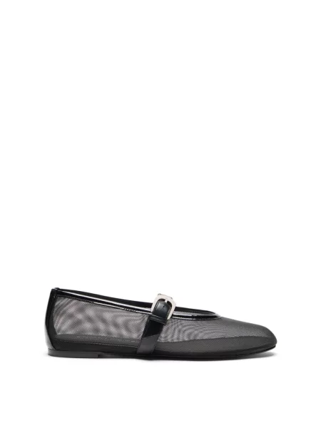 Balerinki Stuart Weitzman bez obcasa czarne