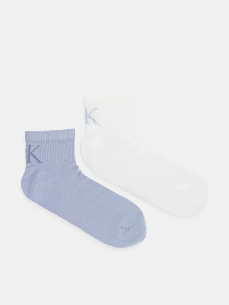 Чорапи Calvin Klein Jeans 2 чифта бяло