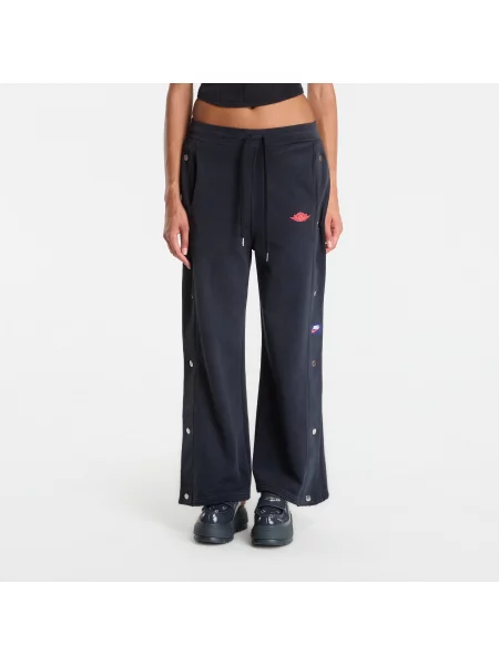 Потници Jordan Flight Fleece French Terry Snap Pants Black/ University Red L черно