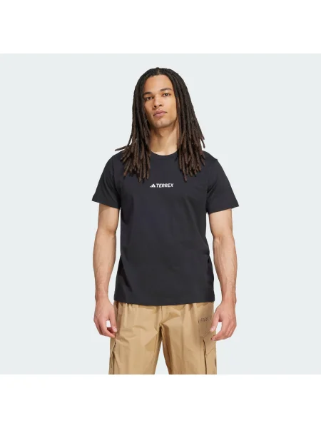 Póló adidas Terrex Signature AOP Graphic T-Shirt Black S fehér