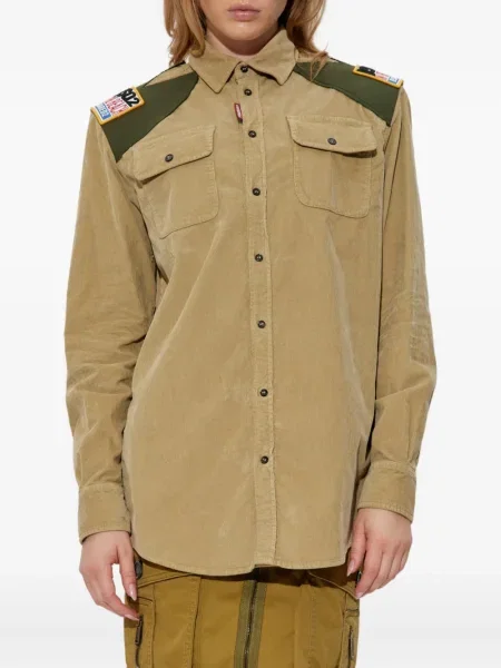 Cămașă Dsquared2 de catifea cord