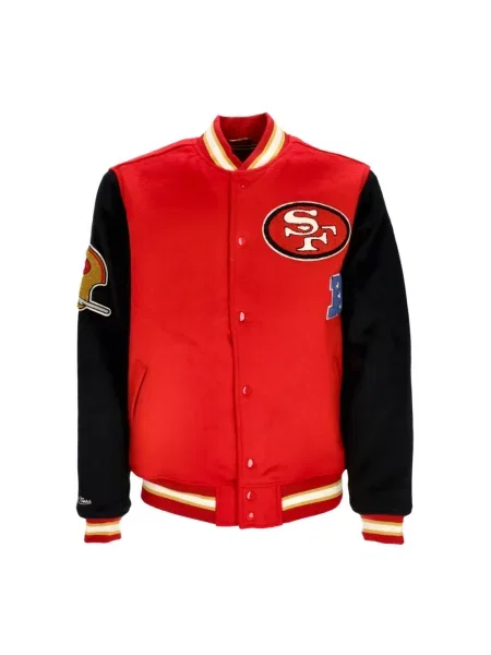 Kurtka Mitchell & Ness wełniana czarna