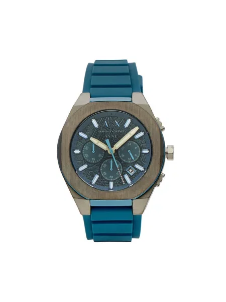 Armani Exchange zegarek sportowy Sync niebieski