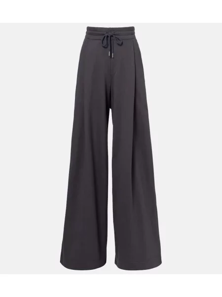 Spodnie dresowe Dries Van Noten z dżerseju szare