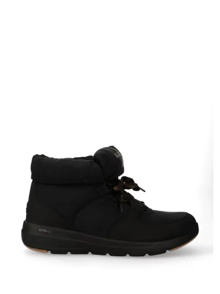 Botine Skechers cu șireturi din dantelă negru