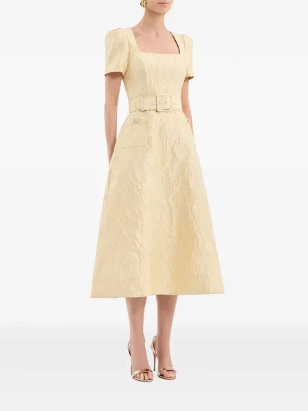 Scurt rochie midi Rebecca Vallance galben
