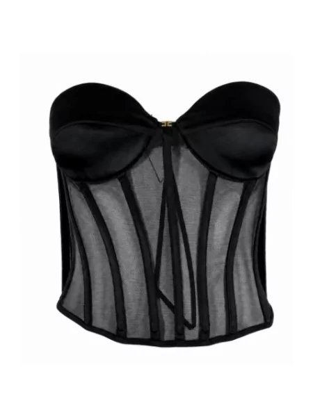 Top Elisabetta Franchi czarny