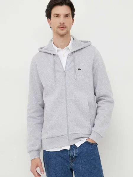 Pulover Lacoste s kapuco siva