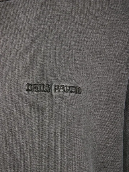 Hoodie Daily Paper με κέντημα γκρι