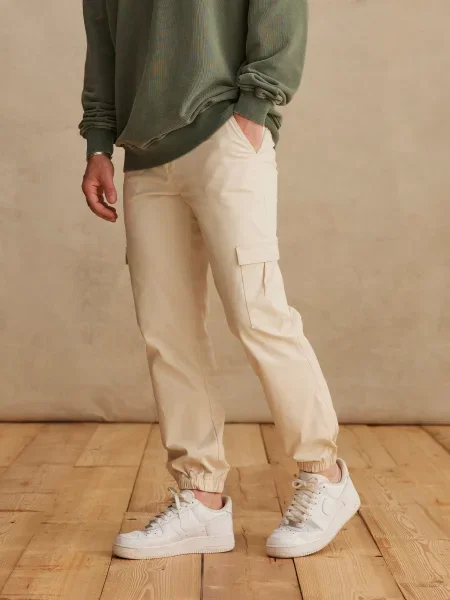 DAN FOX APPAREL Cargo nadrágok Damon' fehér