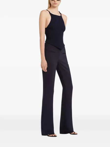 Top Courreges tricotate cu cataramă negru