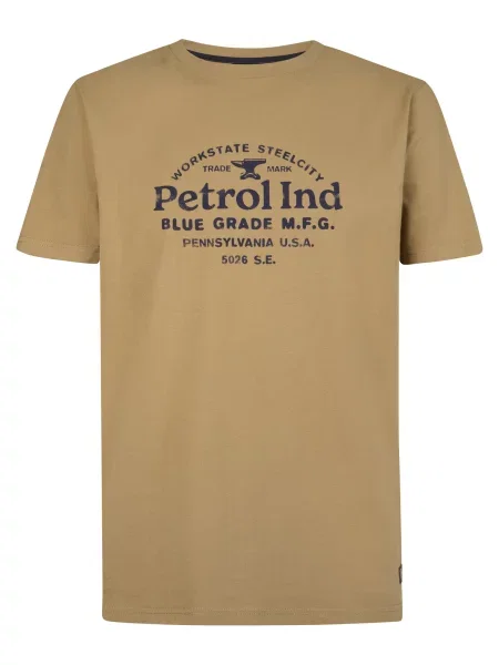Petrol Industries Majica svetlo rjava
