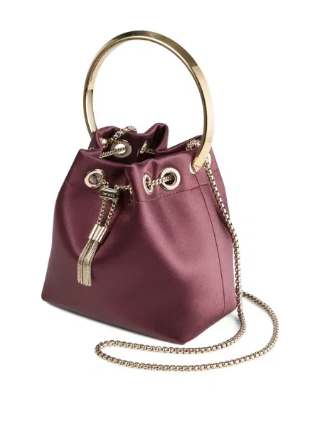 Geantă bucket Jimmy Choo maro