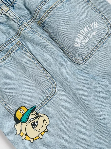 Reserved Джинси baggy синій