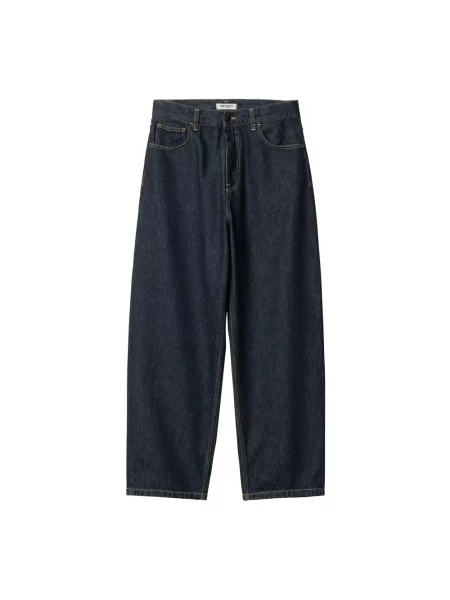 Szerokie jeansy Carhartt Wip niebieskie