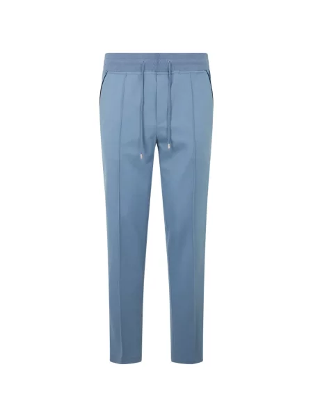 Pantaloni Moorer alergare cu cordon albastru
