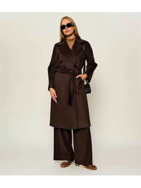 Weekend MaxMara De lână palton Wkdresina maro