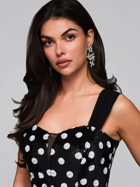 Rochie de seară Edoti de costum negru
