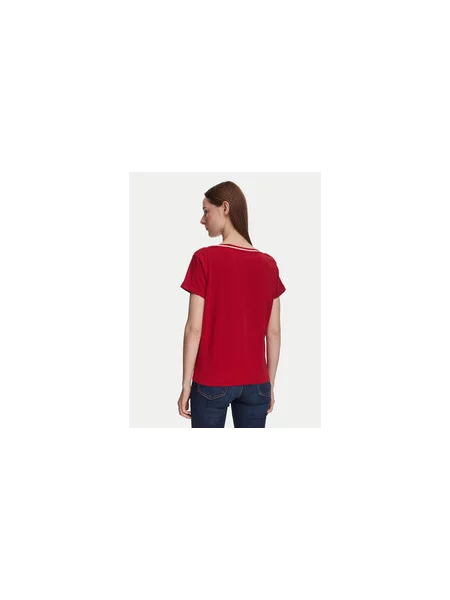 Guess T-shirt Tamno Regular Fit crvena
