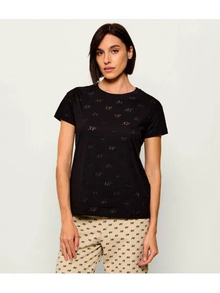 Armani Exchange tricou pentru femei cu negru