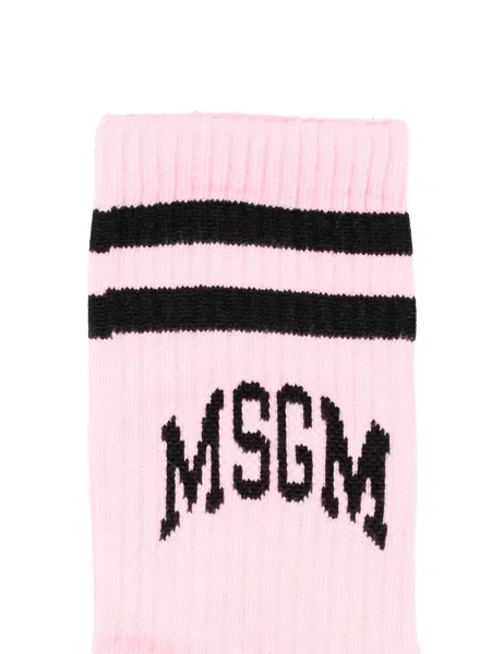 Skarpety dziecięce Msgm różowe