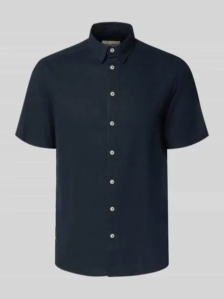 Koszula lniana o kroju slim fit z dodatkiem model Bobby' Blend