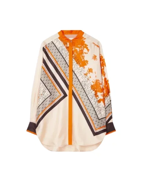 Jedwabna wielobarwność turystyka piesza koszula Paul Smith