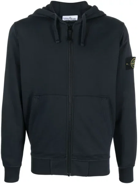 Majica s kapuljačom Stone Island kamenje plava
