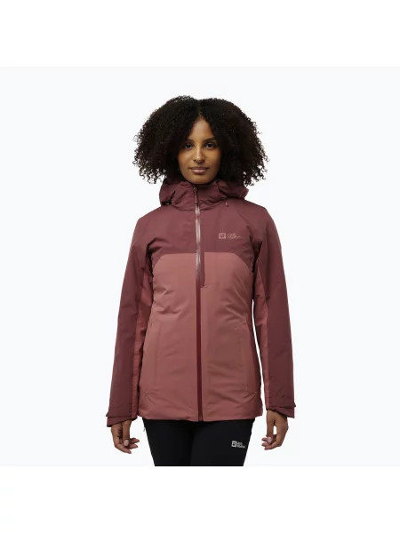 Bunda Jack Wolfskin Hunberg mineral red červená