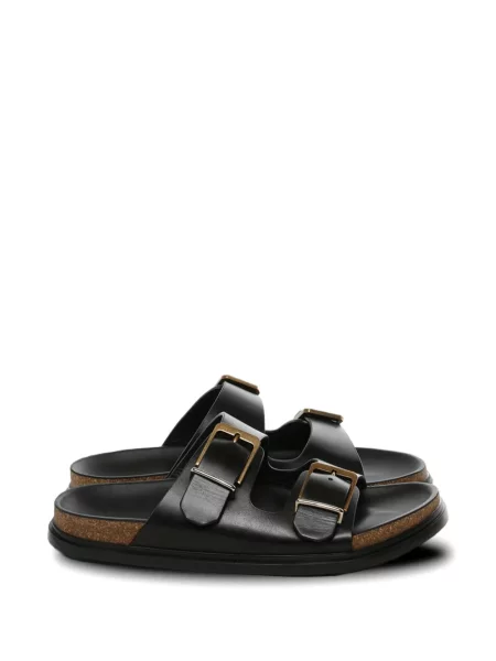 Sandale The Row cu cataramă cu bretele negru