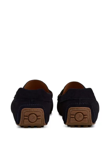 Szarvasbőr loafer Hackett London kék