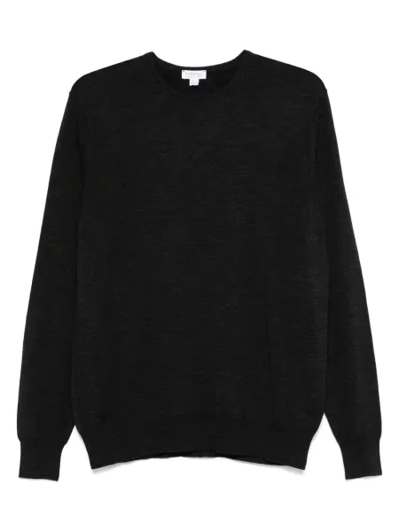 Pulover Sunspel din lână merinos gri