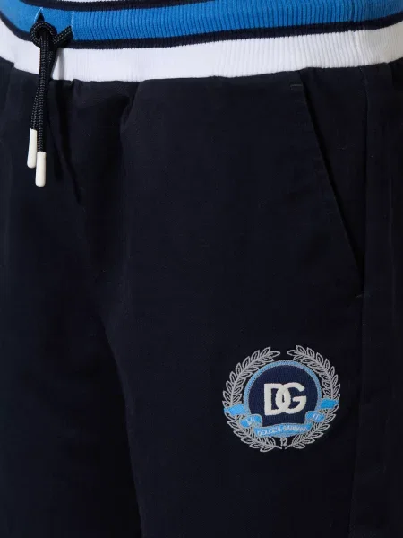 Dolce & Gabbana Chinosy blau granatowe