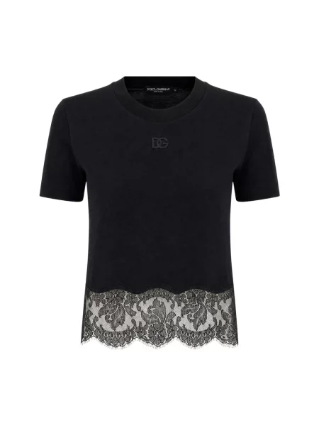 Koszulka Dolce And Gabbana z dżerseju czarna