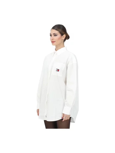 Sukienka jeansowa Tommy Jeans biała