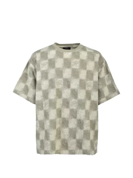 Tricou Breath în carouri din material terry