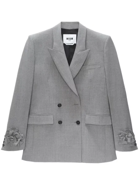 Sacou Msgm cu model floral gri